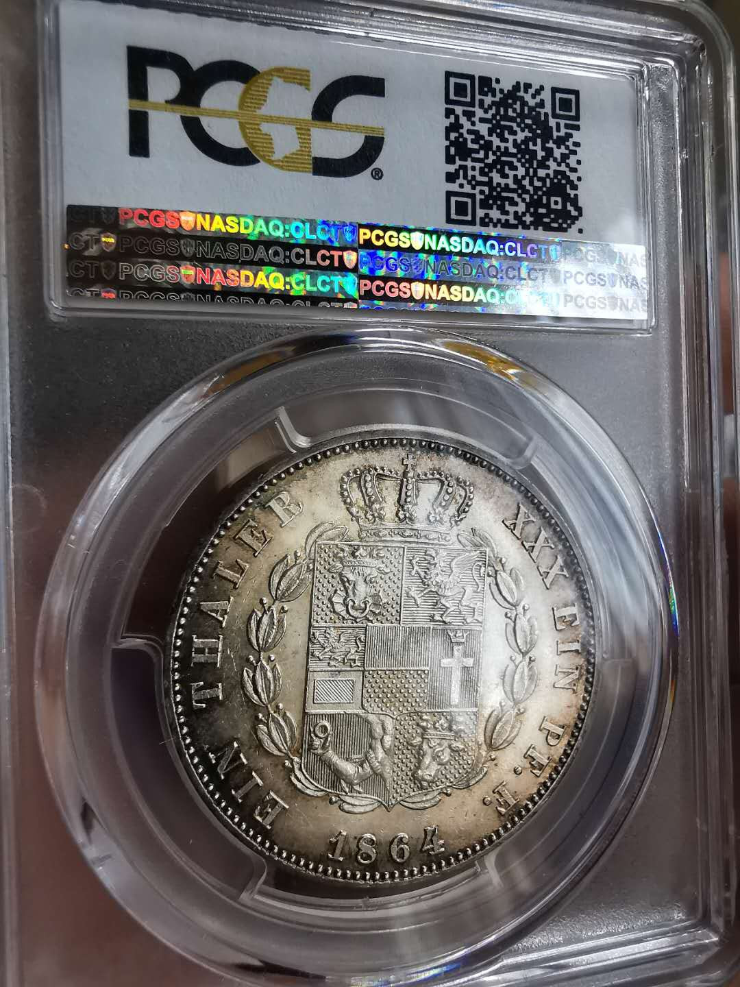凡希社世界钱币微拍第一百十一期 荐！1864德国梅克什未林泰勒PCGS-MS63