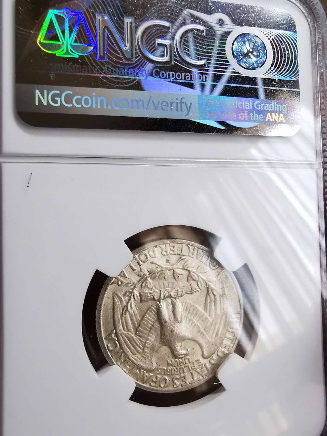 凡希社世界钱币微拍第一百十一期 1936S华盛顿25美分NGC-MS63