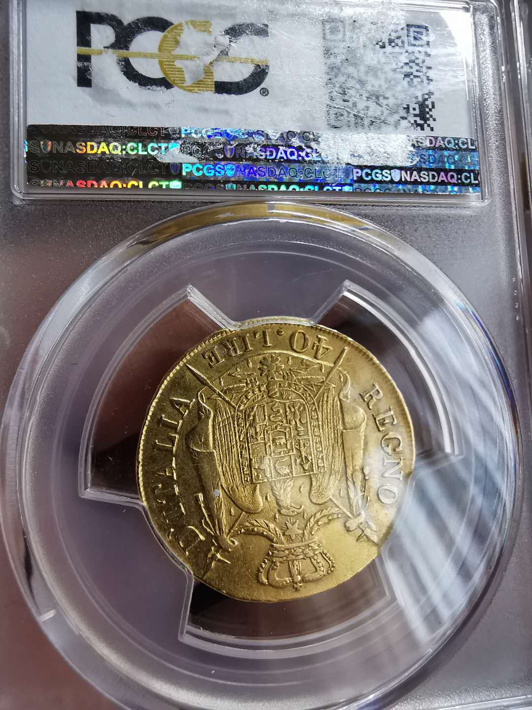 凡希社世界钱币微拍第一百十一期 稀！1808意大利王国拿破仑40法郎金币PCGS-VF35