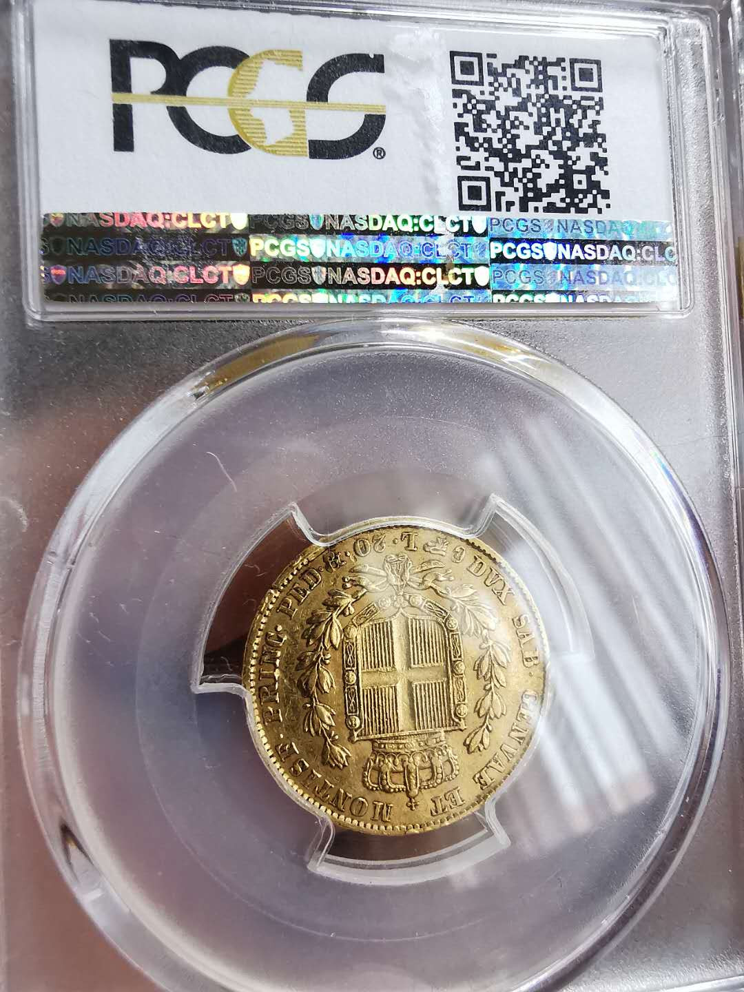 凡希社世界钱币微拍第一百十一期 1844意大利萨丁岛20里拉PCGS-XF45