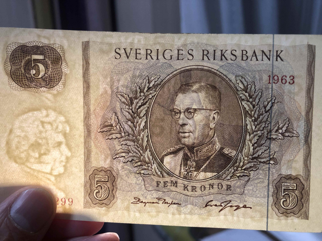 【收藏联盟】第124期拍卖——征服者科尔特斯（共50拍） 【一组6张】瑞典纸币一组 5-50克朗 UNC-/UNC 品相如图