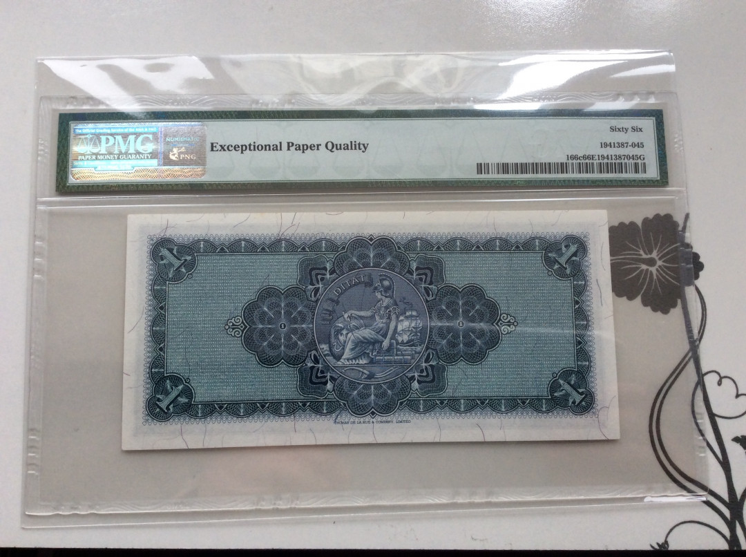 【收藏联盟】第124期拍卖——征服者科尔特斯（共50拍） 苏格兰1963-67年1镑PMG66 EPQ P166c