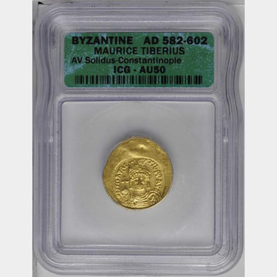2020“爱你爱你”第八期～外国钱币 - 拜占庭帝国，皇帝莫里斯-提比略，索利多金币