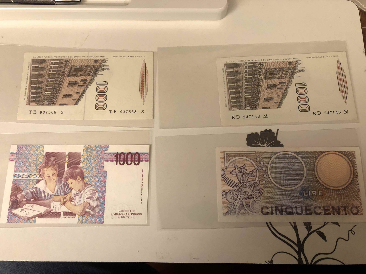 【收藏联盟】第124期拍卖——征服者科尔特斯（共50拍） 【一组8张】意大利纸币一组 500-10000里拉 UNC/UNC-