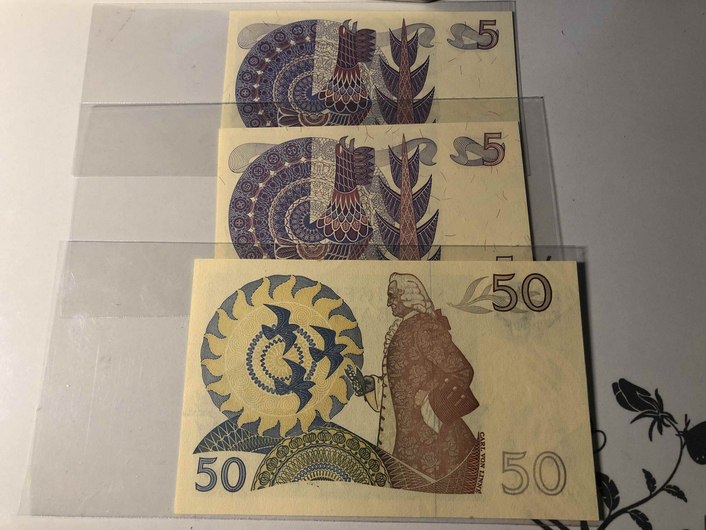 【收藏联盟】第124期拍卖——征服者科尔特斯（共50拍） 【一组6张】瑞典纸币一组 5-50克朗 UNC-/UNC 品相如图