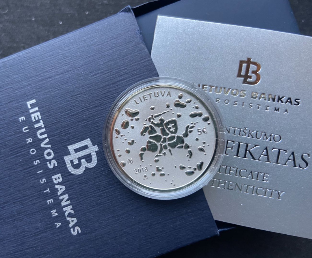 【币观天下】第九十九期钱币拍卖 【立陶宛】2018年获奖币仲夏夜5欧元精制银币