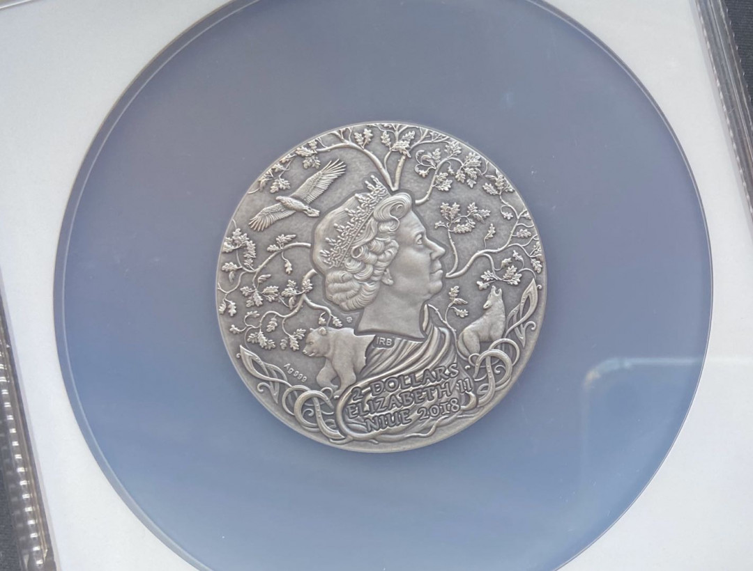 【币观天下】第九十九期钱币拍卖 【纽埃】高浮雕系列斯拉夫神第一枚雷神佩龙