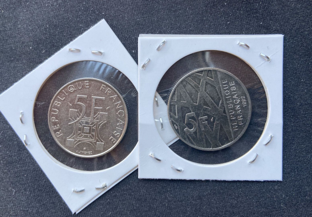 【币观天下】第九十九期钱币拍卖 【法国】法国镍币2枚【10法郎】