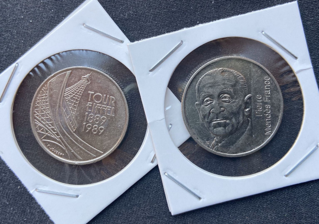 【币观天下】第九十九期钱币拍卖 【法国】法国镍币2枚【10法郎】