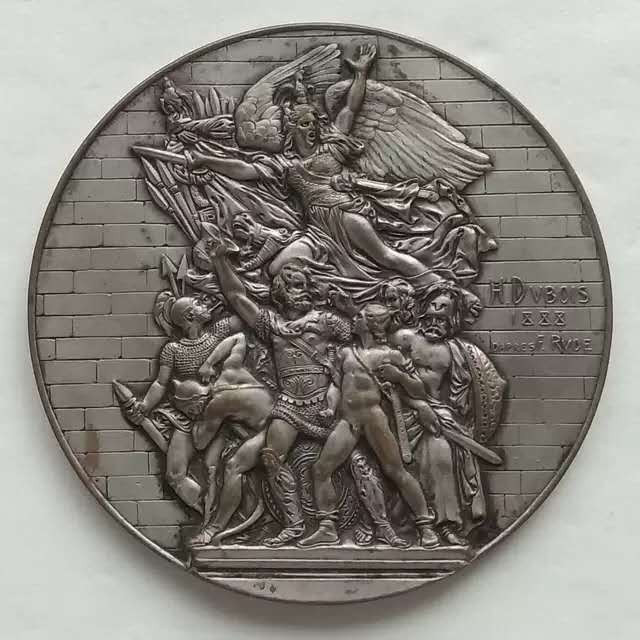 麦朵尔俱乐部第20场拍卖 1905年凯旋门浮雕军事镀银铜章