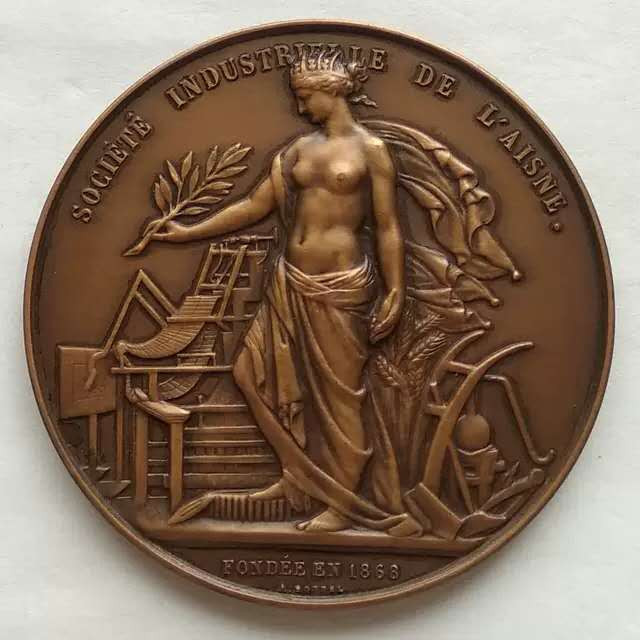 麦朵尔俱乐部第20场拍卖 1949年工业女神表彰铜章