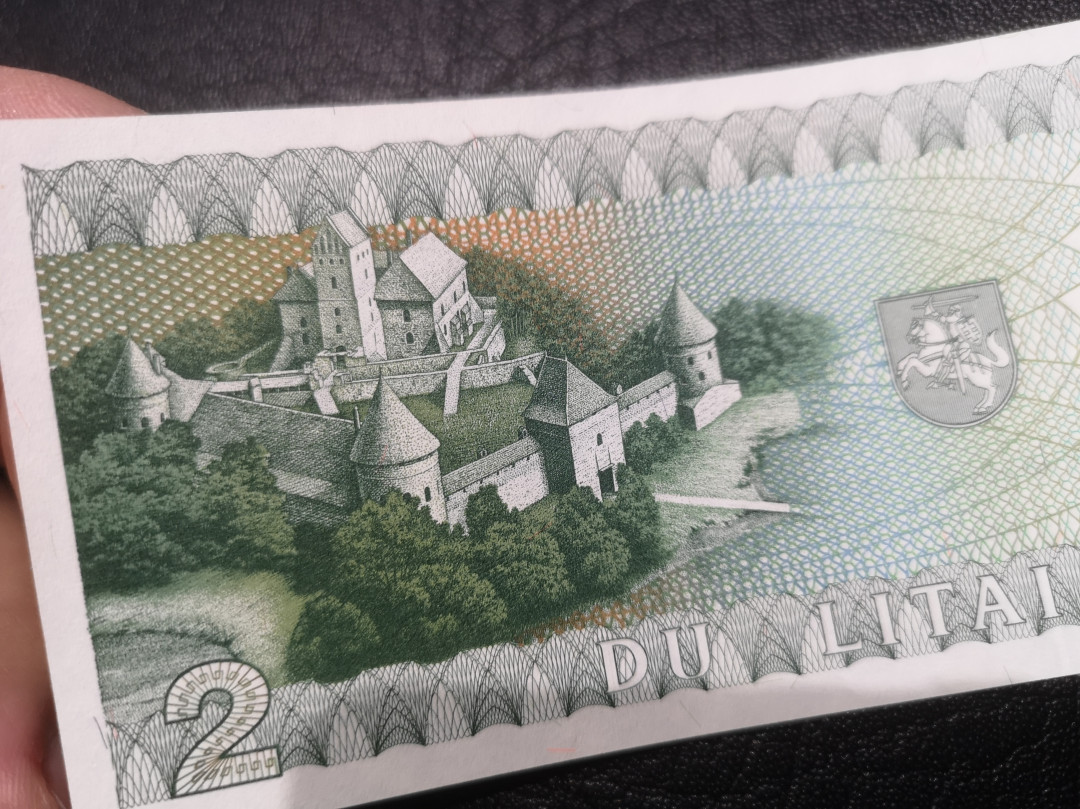 《外钞收藏家》第七十六期拍卖 立陶宛2特拉 精致小钞 全新绝品