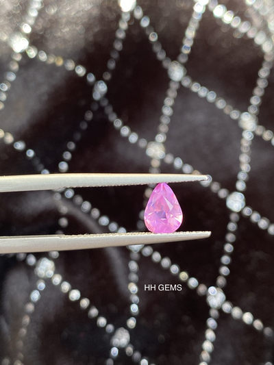 【3月5日粉色蓝宝石专场】HH GEMS 首次My稀奇秒杀超低价 - 粉色蓝宝石vivid pink 无烧 0.9克拉 证书已开