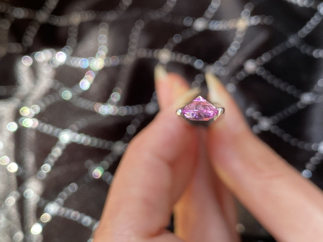 【3月5日粉色蓝宝石专场】HH GEMS 首次My稀奇秒杀超低价 粉色蓝宝石 0.94克拉 vivid pink 无烧 证书已开