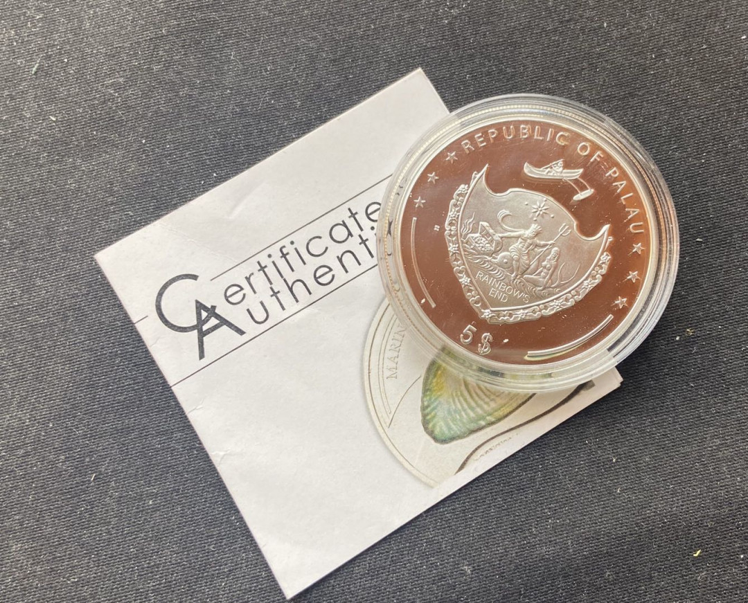 【币观天下】第九十九期钱币拍卖 【帕劳】2012年帕劳绿色珍珠钱币