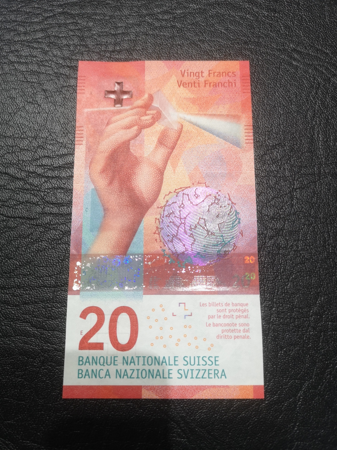 《外钞收藏家》第七十六期拍卖 瑞士最新版20法郎  15A首发 全新绝品