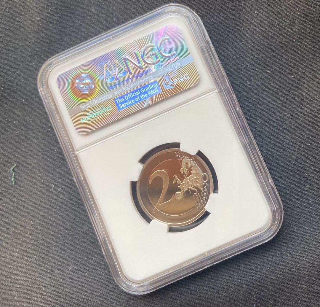 【币观天下】第九十九期钱币拍卖 【芬兰】芬兰乌鸦2欧元精制币【ngc67】