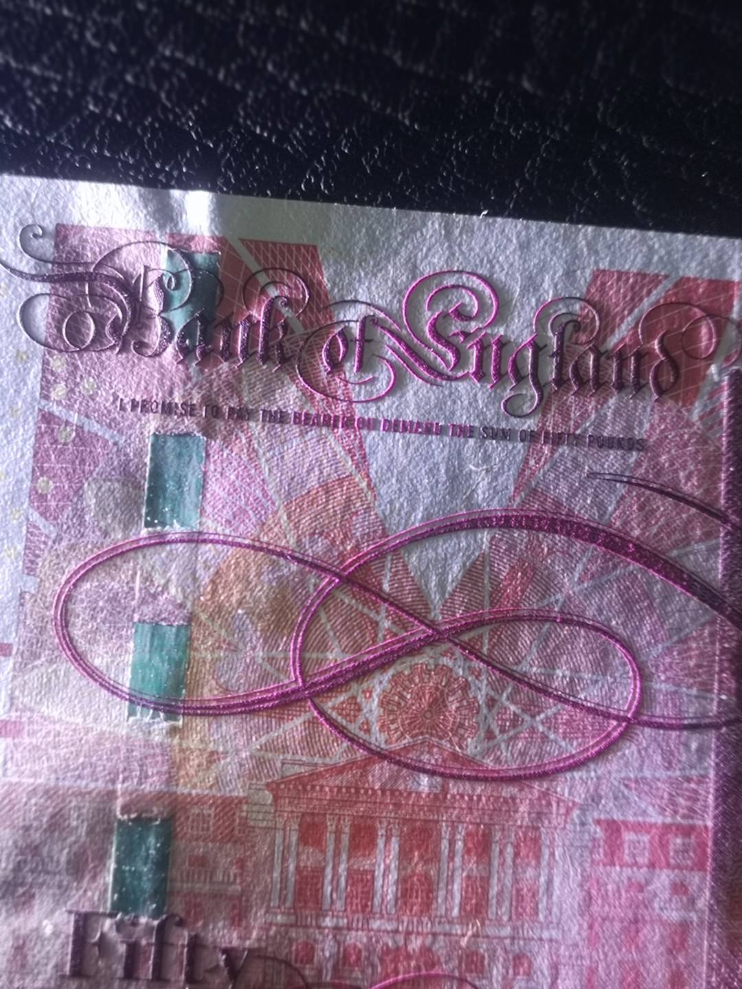 《外钞收藏家》第七十六期拍卖 英国F版 50镑 全新品相 凹凸绝佳 