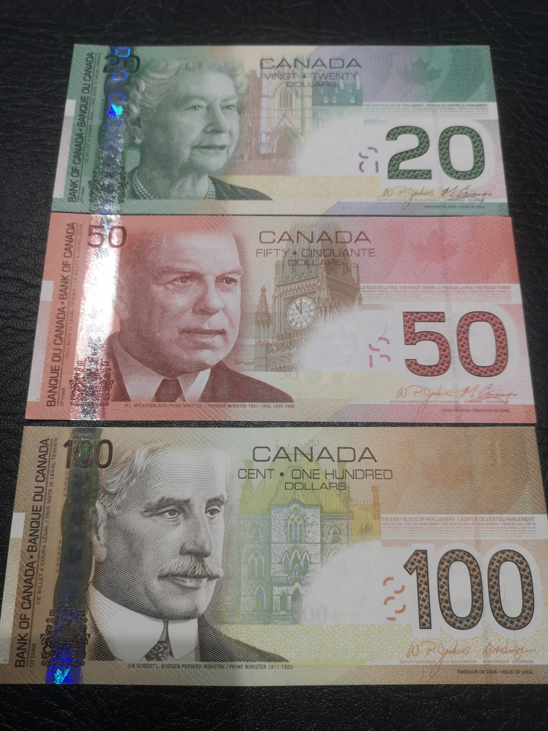 《外钞收藏家》第七十六期拍卖 加拿大旅版 七张大全套  包含初版两张  张张绝品 配齐难得