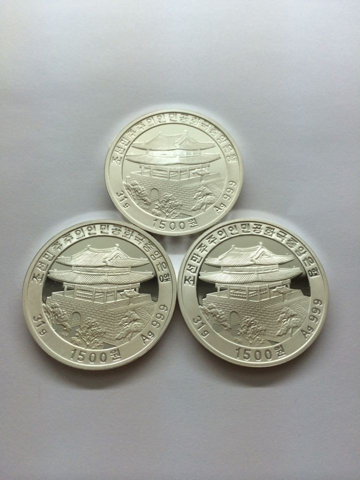 CSIS-GREAT评级精品钱币拍卖第二十八期 朝鲜2003年名将人物姜邯赞 渊盖苏文 乙支文德精制纪念银币3枚CSIS67