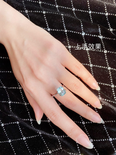 【3月14日 裸石、银饰、18K首饰】HH GEMS 3月综合拍卖特辑 - 三月生辰石 无烧海蓝宝 2.55克拉 无证书 支持复检