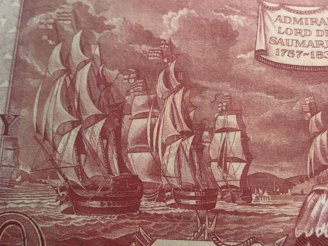 【收藏联盟】第126期拍卖——数字迷踪（共45拍） 【A冠322小号】根西 1980-89年 20镑 PMG67EPQ 高分