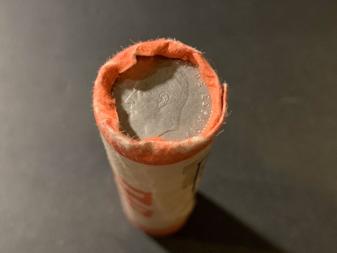 紫瑗钱币—微拍第33期  西班牙 1980年 胡安 卡洛斯 1比塞塔 铝制 50枚整卷