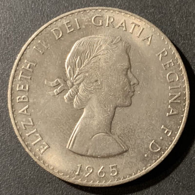 紫瑗钱币—微拍第33期  - 英国 1965年 首相丘吉尔 1克朗 克朗币