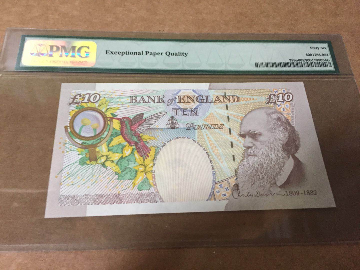 【收藏联盟】第126期拍卖——数字迷踪（共45拍） 【首发冠全同263小号】英国 1999-2006年 5-10-20-50镑 全部PMG66EPQ 非常值得收藏的一套