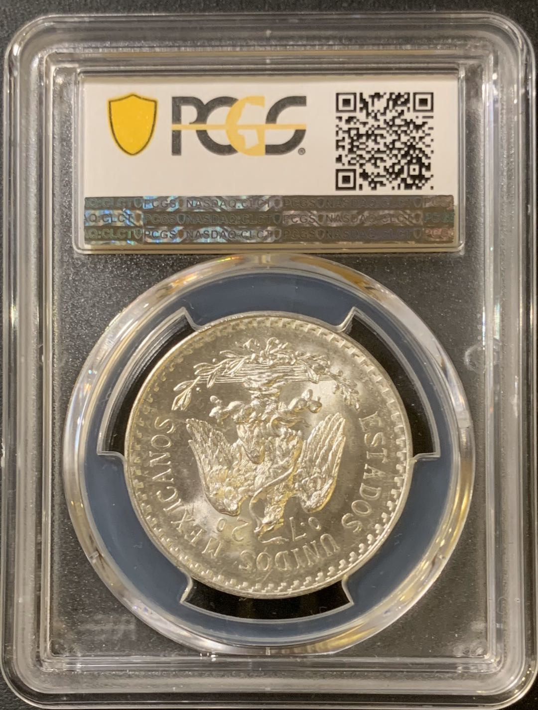 紫瑗钱币—微拍第33期  墨西哥 1943年 鹰洋 1比索 16.6克 PCGS MS66