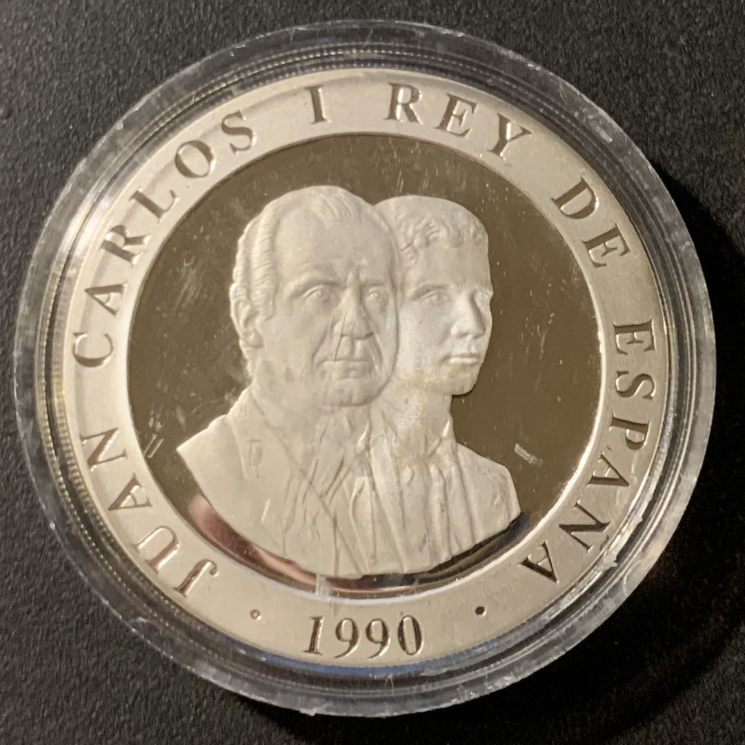 紫瑗钱币—微拍第33期  西班牙 1990年 奥运会 射击 2000比塞塔 27克 0.925银 精制