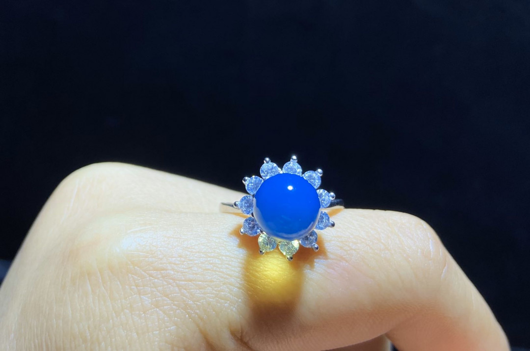 多米尼加蓝珀专场 多米尼加蓝珀女戒