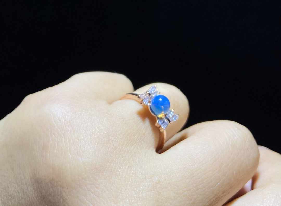 多米尼加蓝珀专场 多米尼加蓝珀女戒