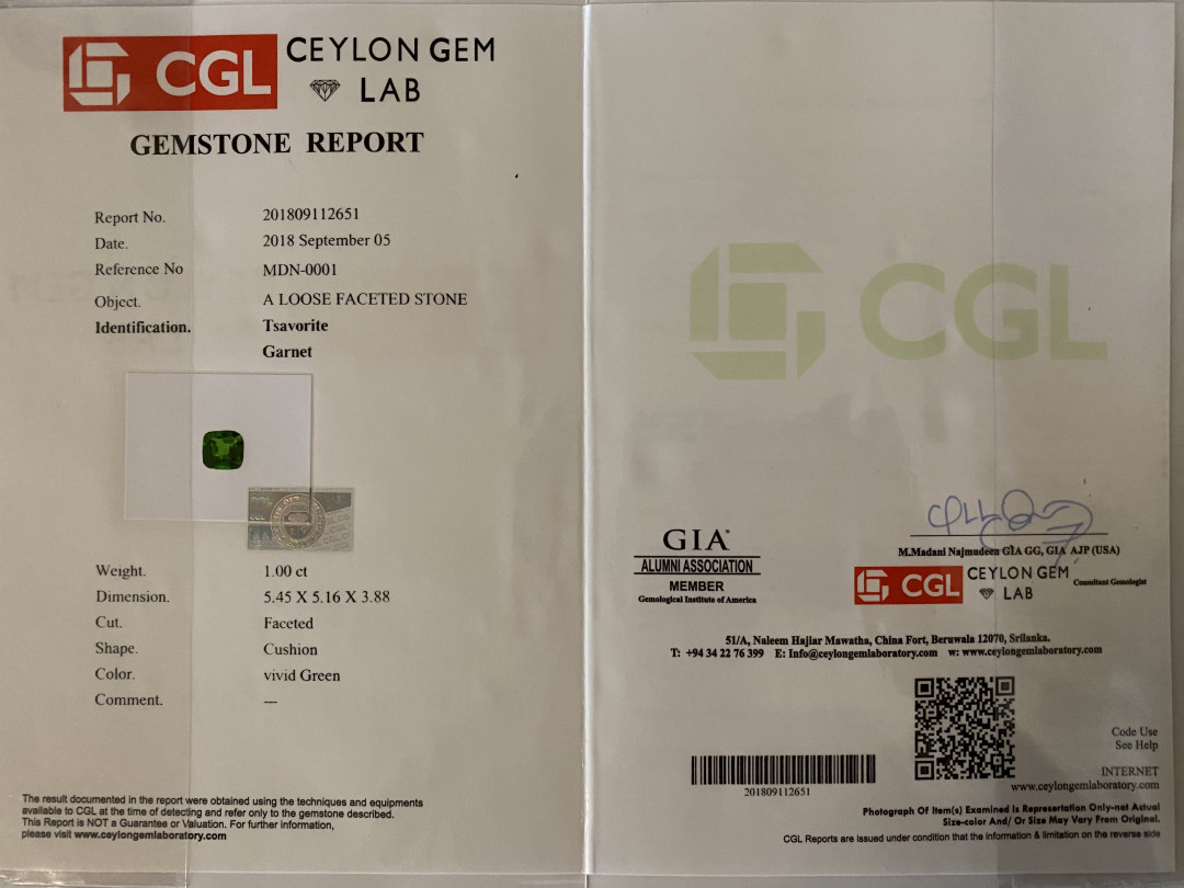 【3月14日 裸石、银饰、18K首饰】HH GEMS 3月综合拍卖特辑 18K金成品戒指 天然沙弗莱1.0克拉主石+ 天然钻石 含证书 免费改圈号