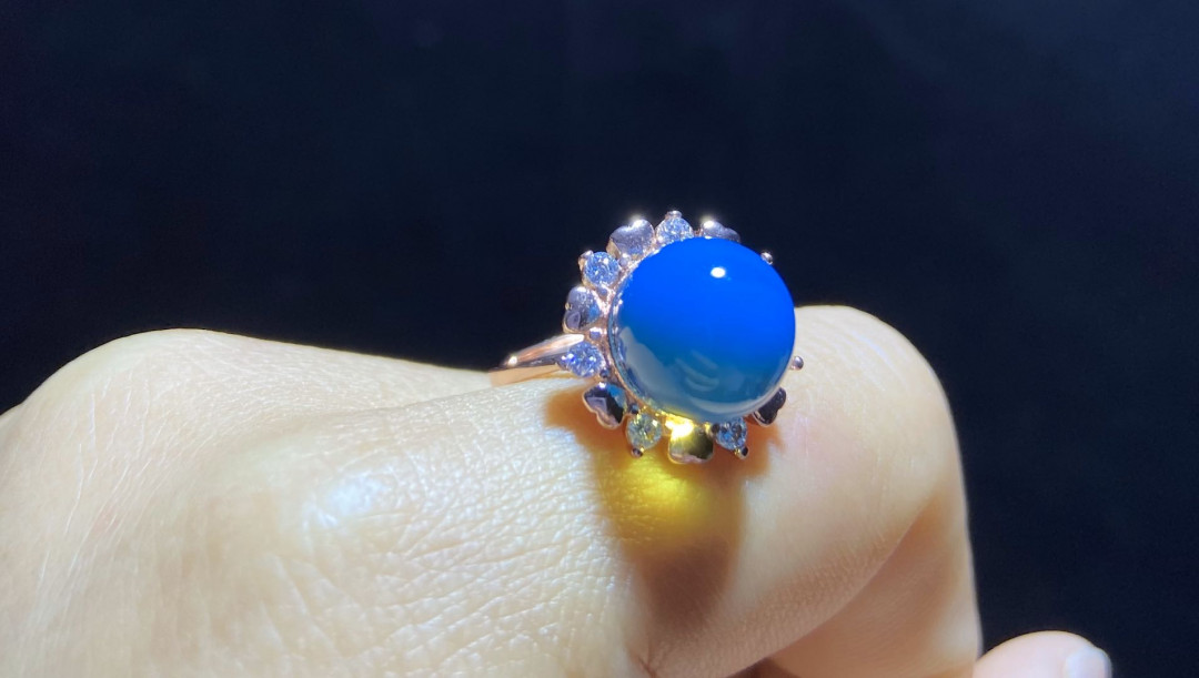 多米尼加蓝珀专场 多米尼加蓝珀女戒