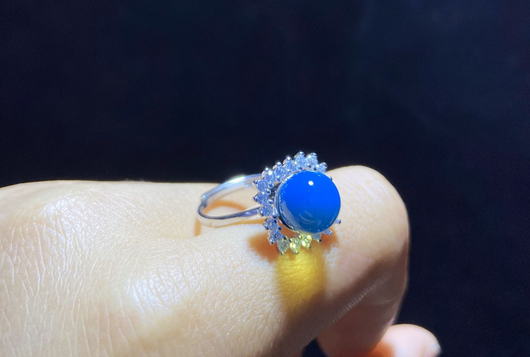 多米尼加蓝珀专场 多米尼加蓝珀女戒