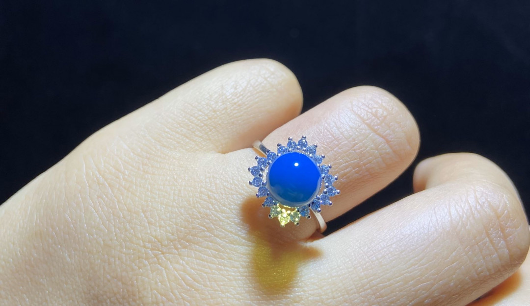 多米尼加蓝珀专场 多米尼加蓝珀女戒