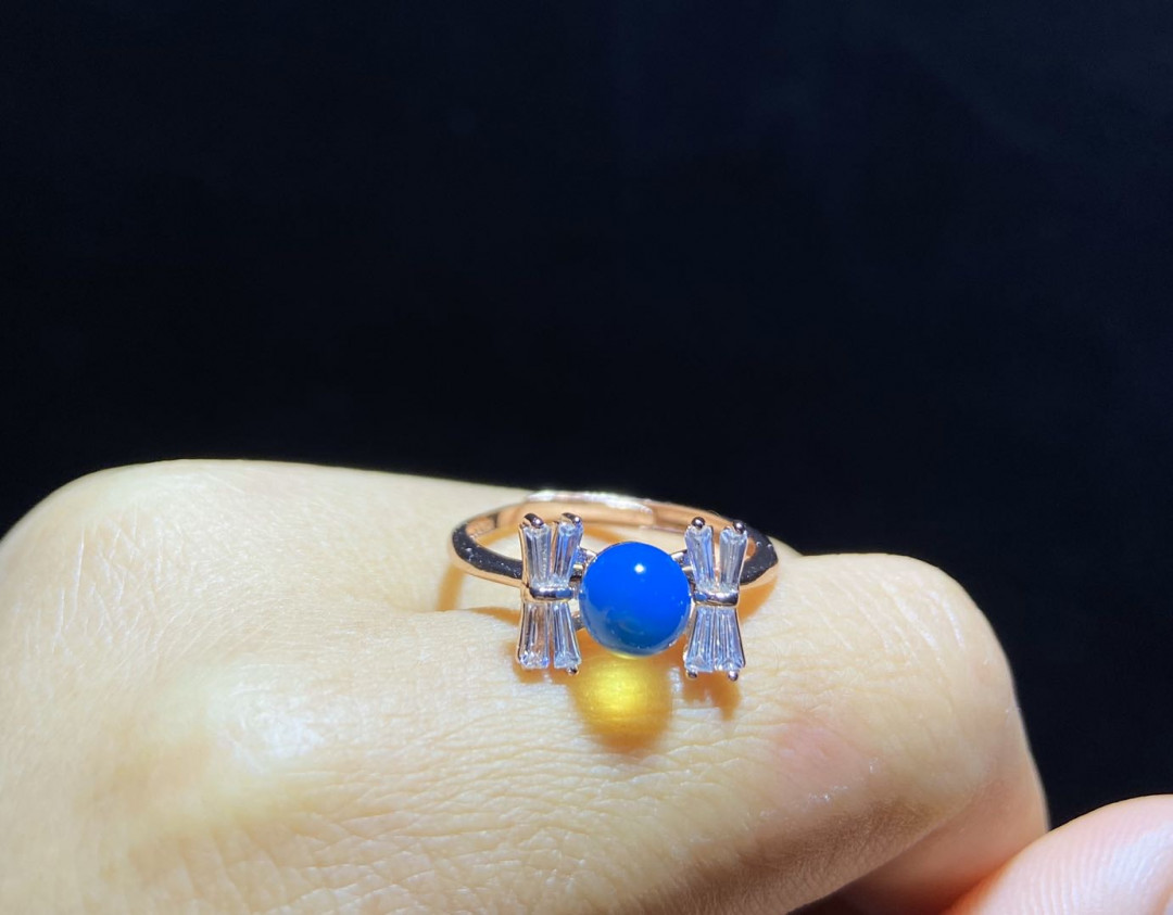 多米尼加蓝珀专场 多米尼加蓝珀女戒