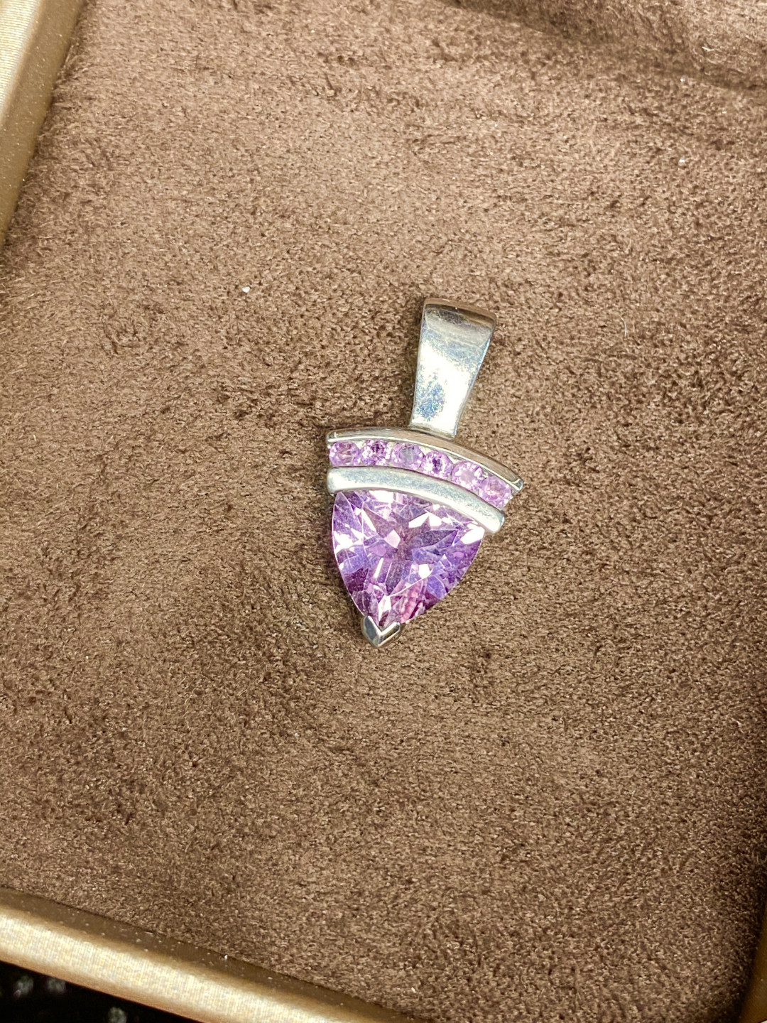 【3月14日 裸石、银饰、18K首饰】HH GEMS 3月综合拍卖特辑 925银 做旧感 斯里兰卡制作 宝石级天然紫水晶吊坠 