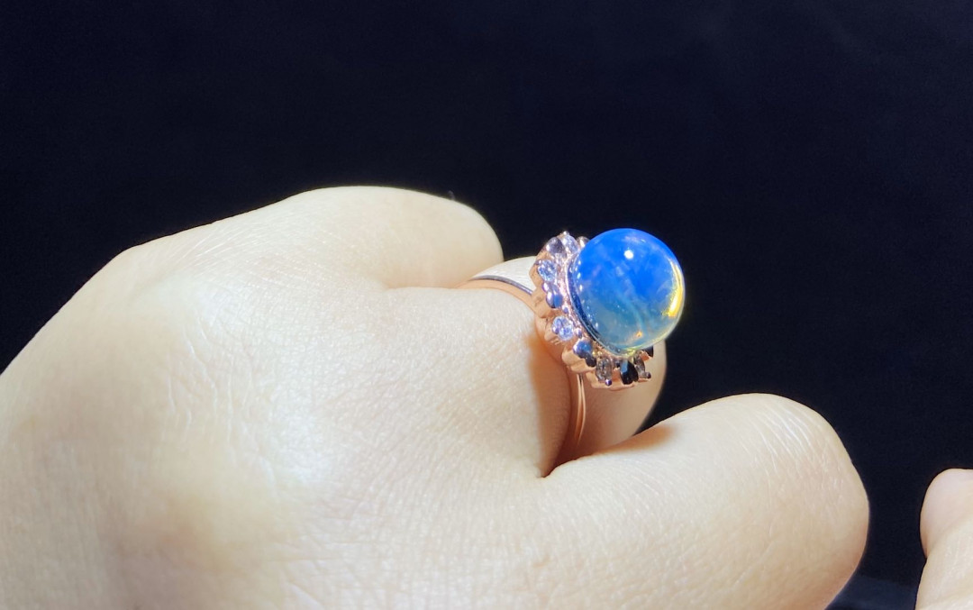 多米尼加蓝珀专场 多米尼加蓝珀女戒