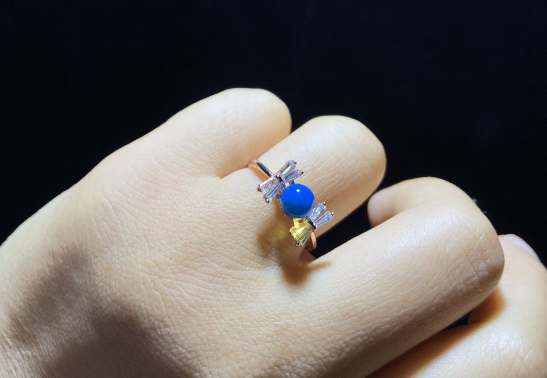 多米尼加蓝珀专场 多米尼加蓝珀女戒