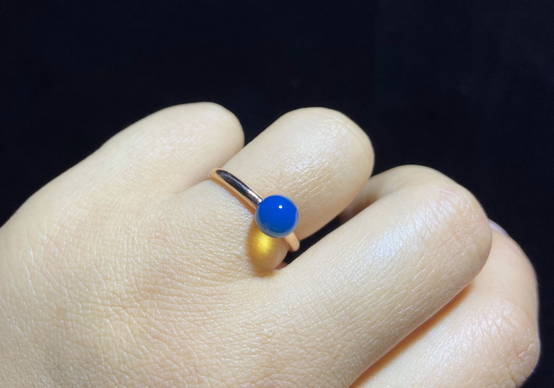 多米尼加蓝珀专场 多米尼加蓝珀女戒