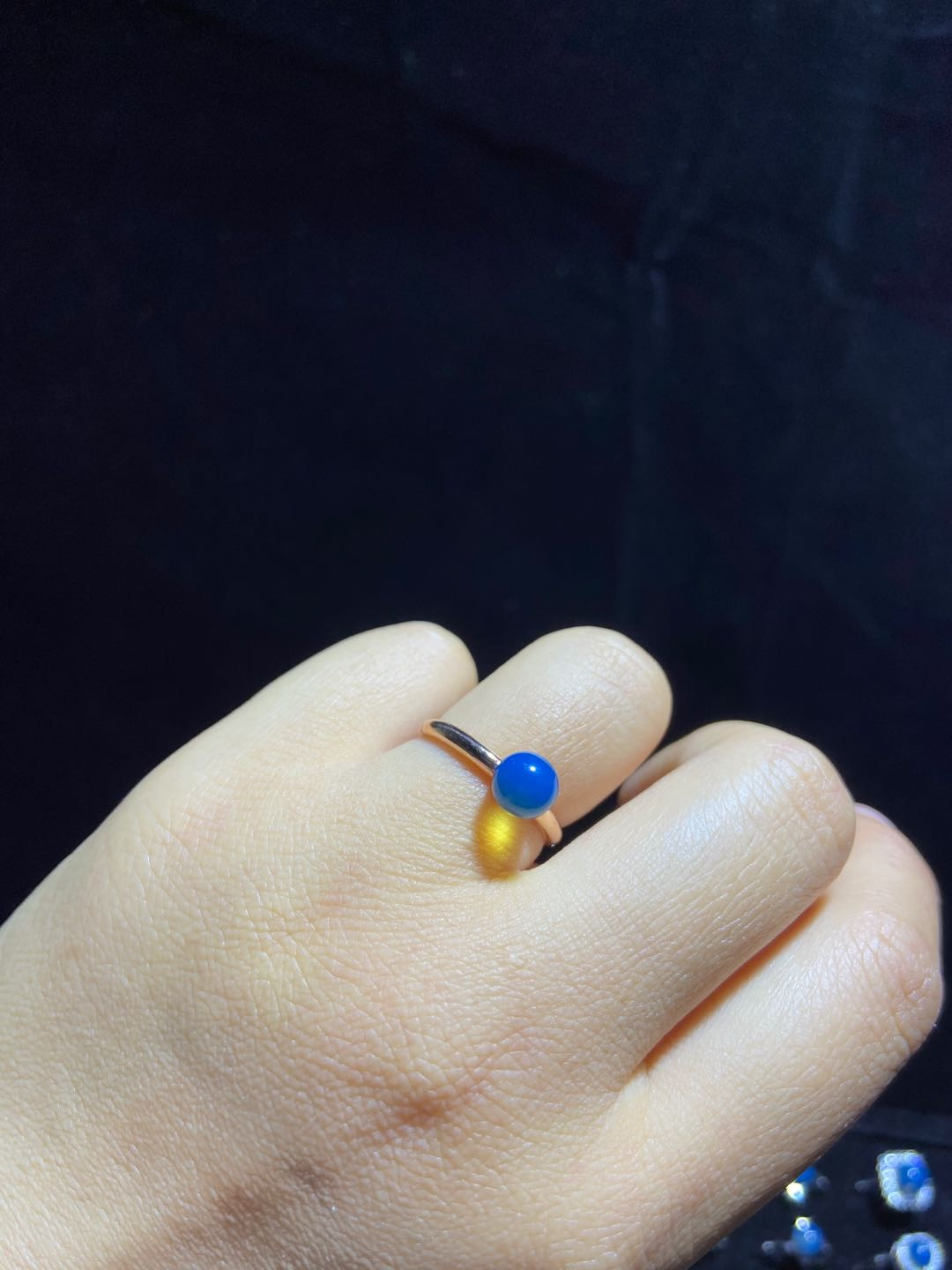 多米尼加蓝珀专场 多米尼加蓝珀女戒