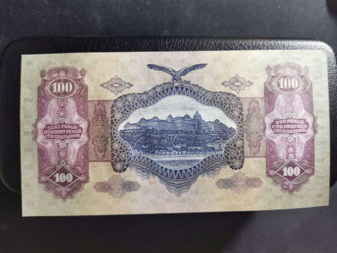 【鲸贝乐淘】千字文·第“盖此身发”号拍卖 【匈牙利🇭🇺 】1930年100元，全新全品UNC 