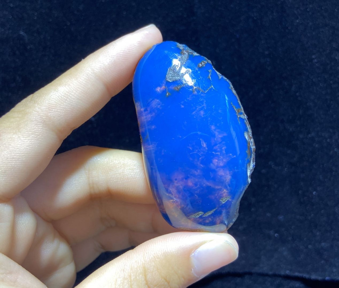 多米尼加蓝珀专场 多米尼加蓝珀原石随形