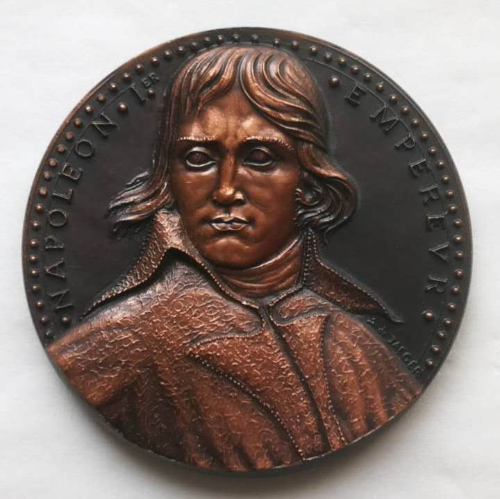 麦朵尔艺术俱乐部第25场拍卖 法国大铜章-拿破仑（黑底上色版）