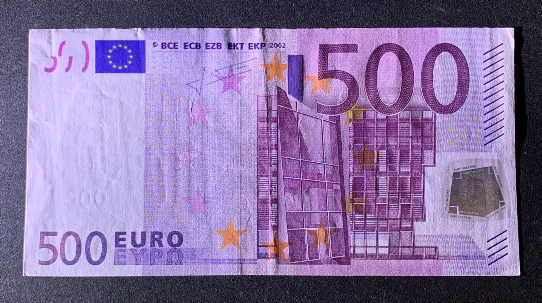 紫瑗钱币—微拍第35期—纸币场 欧元 2002年版 奥地利 500欧元 AU 品