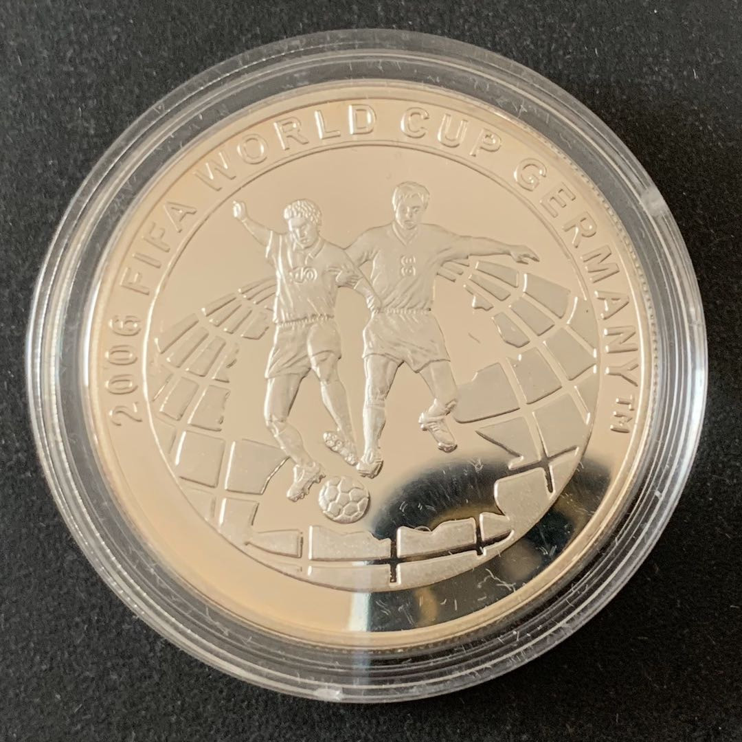 紫瑗钱币—微拍第36期  土耳其 2003年 德国世界杯 150000000里拉 31.49克 0.925银 精制