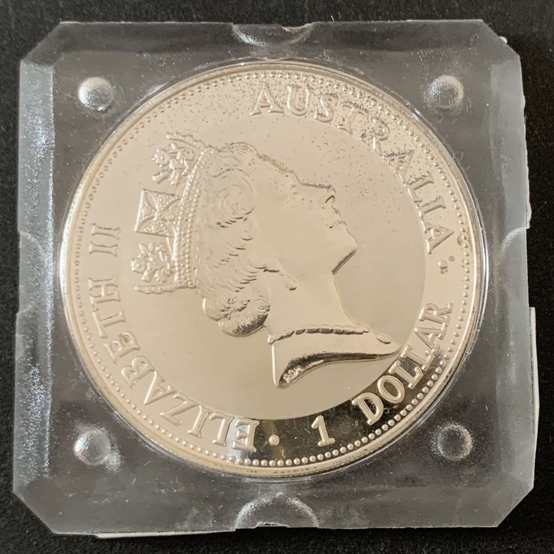 紫瑗钱币—微拍第36期  澳大利亚 1992年 笑翠鸟 1元 1盎司 0.999银
