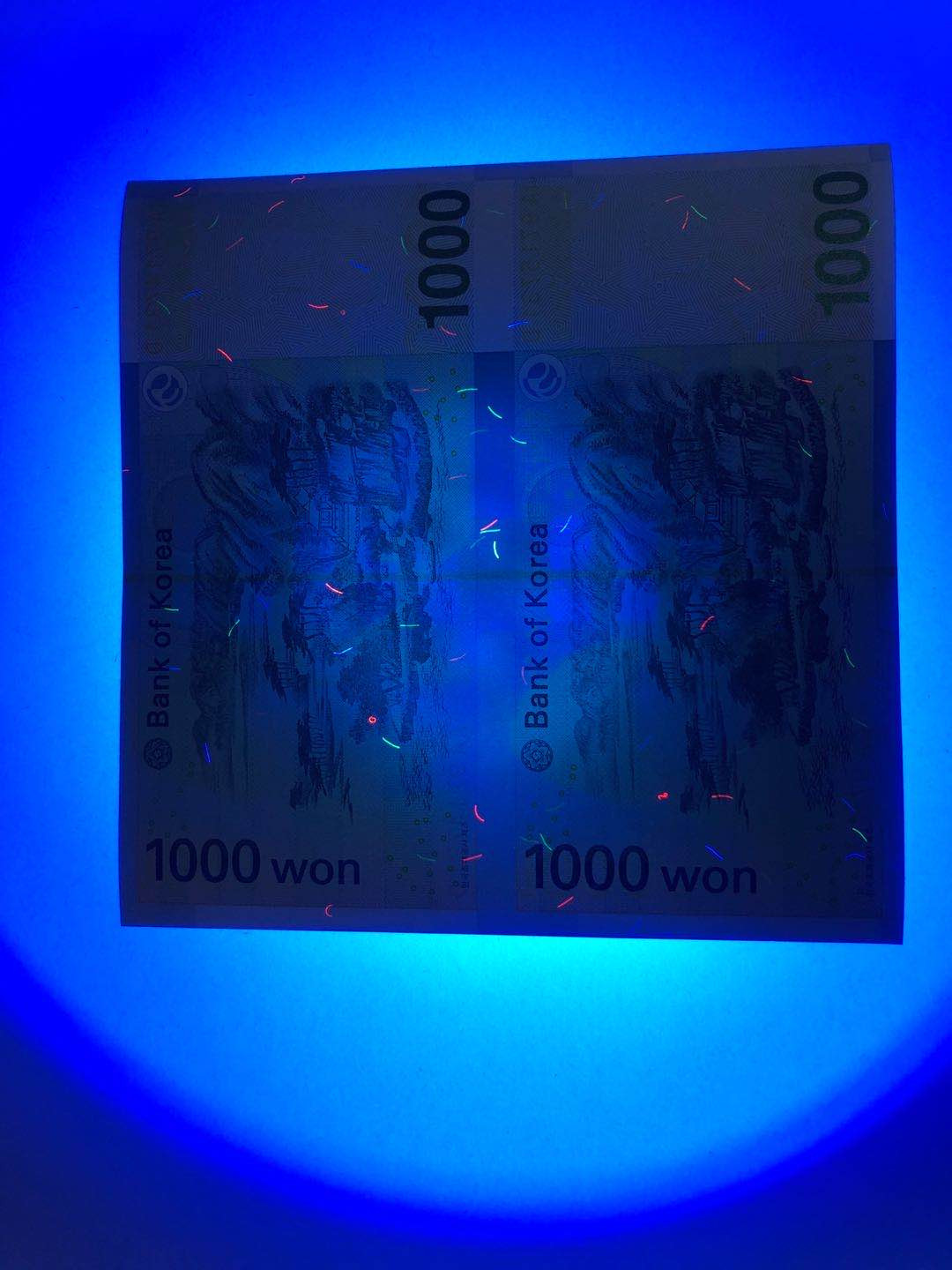 【鲸贝乐淘】千字文·第“四大五常”号拍卖 【韩国🇰🇷 】韩国1000元 两连体钞 外国钱币收藏  UNC保真  